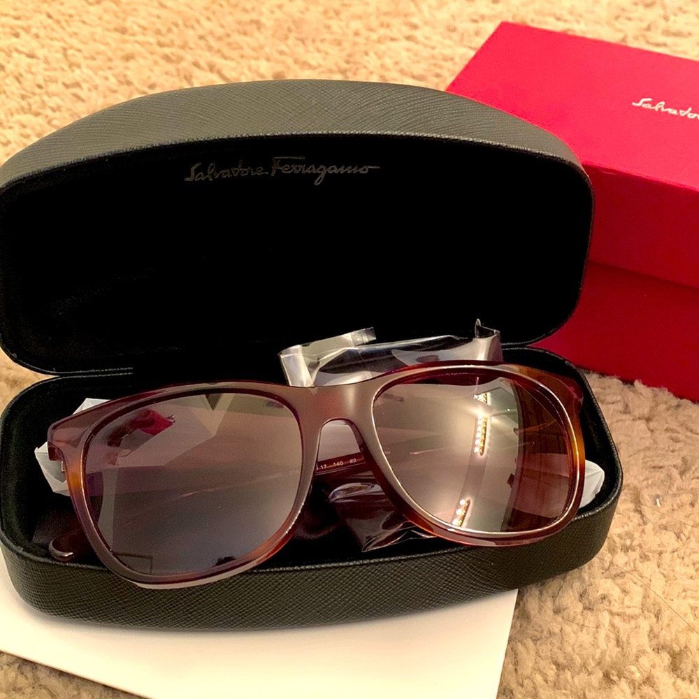 Tortoise Ferragamo Sunglasses